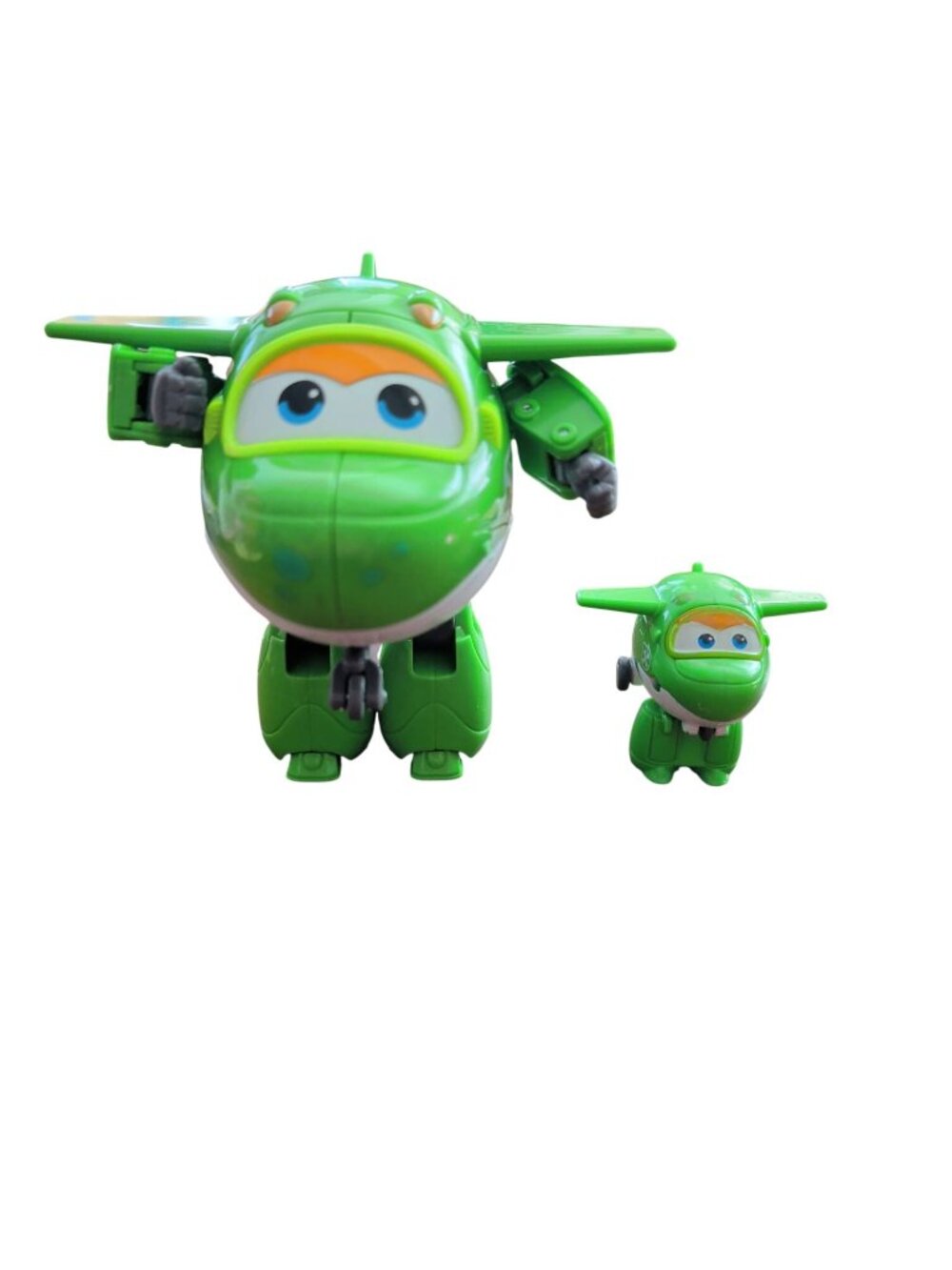 Super Wings Transforming Green Milo Airplane Toy Convertible Character Action Fi